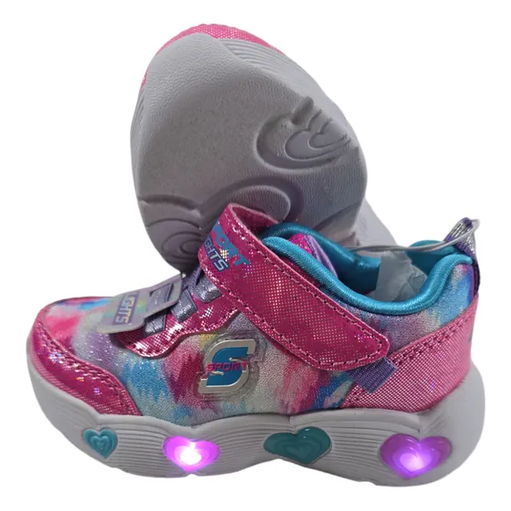 Zapatos Skechers Con Luces Para Niñas Talla 22 Usa34