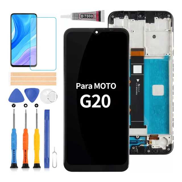 Para Motorola Moto G20 Xt2128-1 Pantalla Táctil Lcd C/marco
