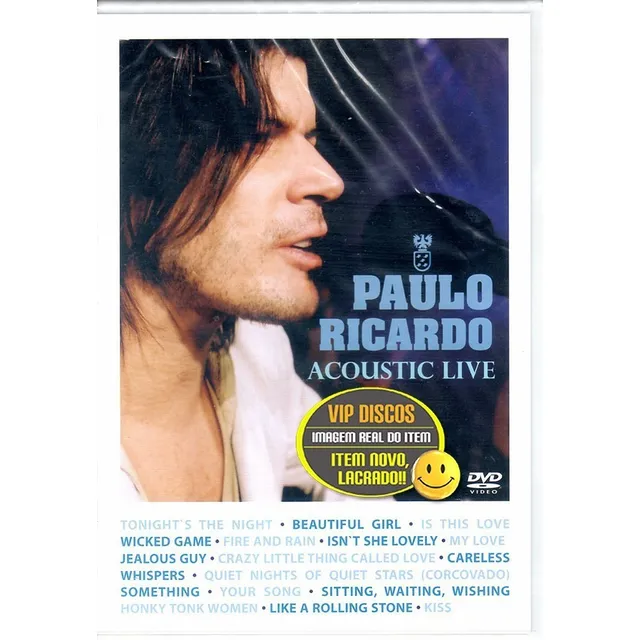 Dvd Paulo Ricardo Rpm Acoustic Live - Original Lacrado Raro