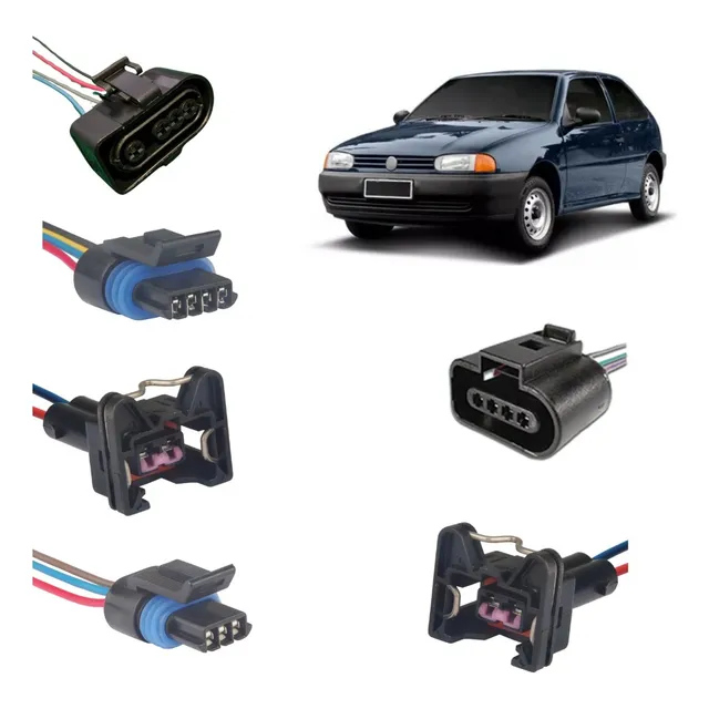 Kit 6 Plug Chicote Sensor Map Temp Det Sonda Borb Gol G2 Ap