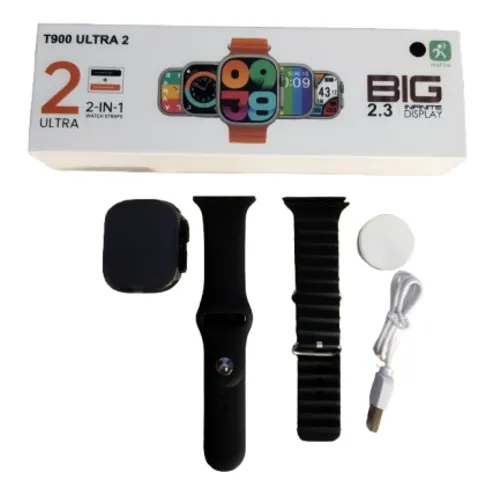 Reloj Inteligente T900 Ultra 2 Big 2.3 Año 2024 Con 2 Correa