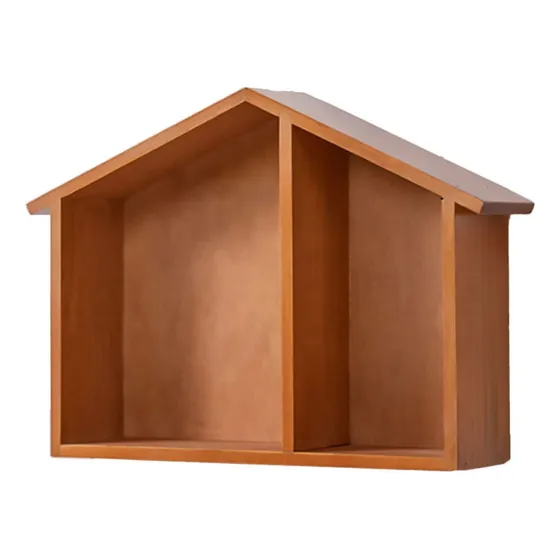 Orfofe Estante Pared Forma Casa Madera Flotante