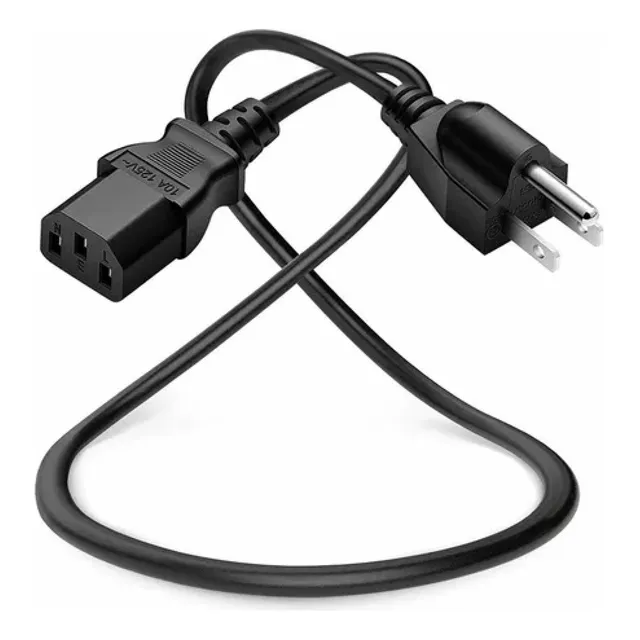 Cable De Corriente O Poder Pc O Monitor Y Otros 1.5mts