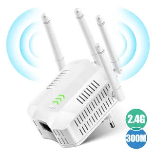 Repetidor Wifi Rompemuros 2.4ghz 300mbps Cobertura Hasta 30m