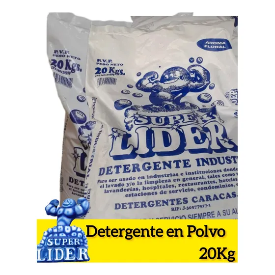 Saco De Detergente En Polvo 20 Kilos Super Líder