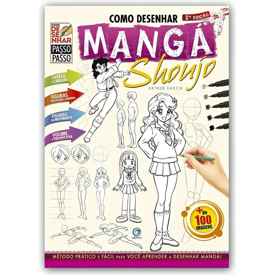 Como Desenhar Mangá Shoujo: Como Desenhar Passo A Passo, De Arthur Garcia. Como Desenhar Passo A Passo Editorial Criativo, Capa Mole Em Português, 2022
