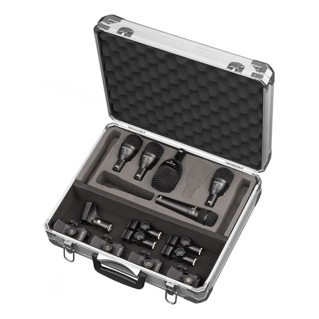 Kit Profesional de Micrófonos para Batería de 5 Piezas Audix FP5 - con hard case de aluminio y accesorios