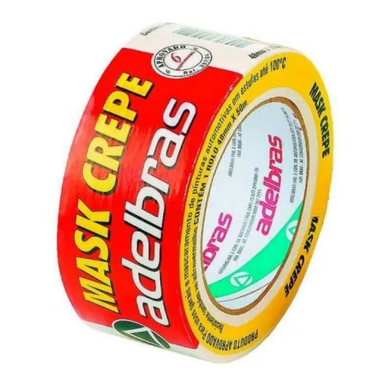  Kit 32 Fita Crepe Larga Adesiva  Papel 48mmx 50m Adelbras