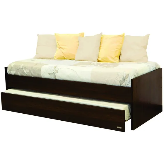 Divan Cama Platinum 957 - 2 Camas 1 Plaza 80x190 Colores Color Tabaco