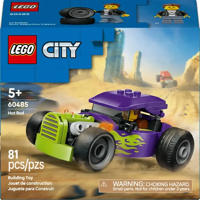 Lego City Hot Rod; Construção Carro De Corrida 60485
