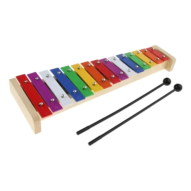 Xilófono Madera 15 Notas Instrumento Musical Percusión