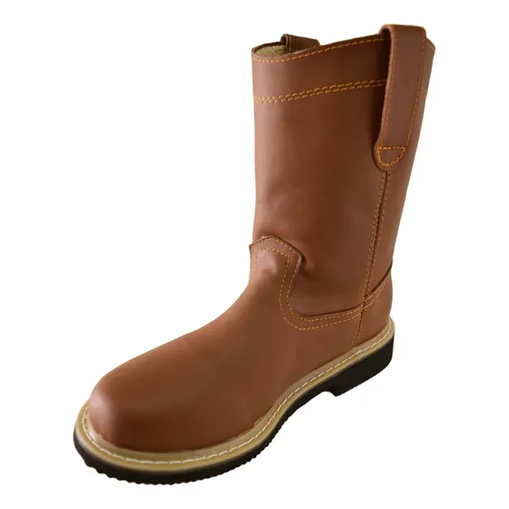Bota Trabajo Vaquera De Hombre En Piel 