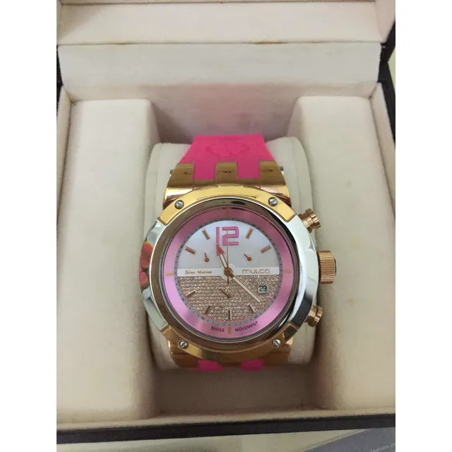 Reloj Mulco Fucsia 100% Original En Su Caja Perfecto Estado