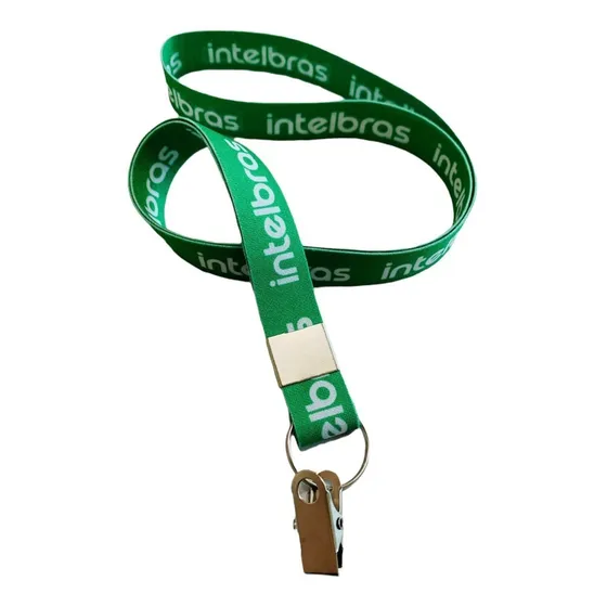 50 Cordões Para Crachá Personalizados 20mm Com Seu Logo