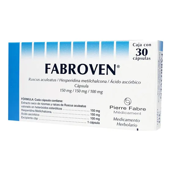 Fabroven Cápsula 150 Mg/150 Mg/100 Mg, 30 Cápsulas