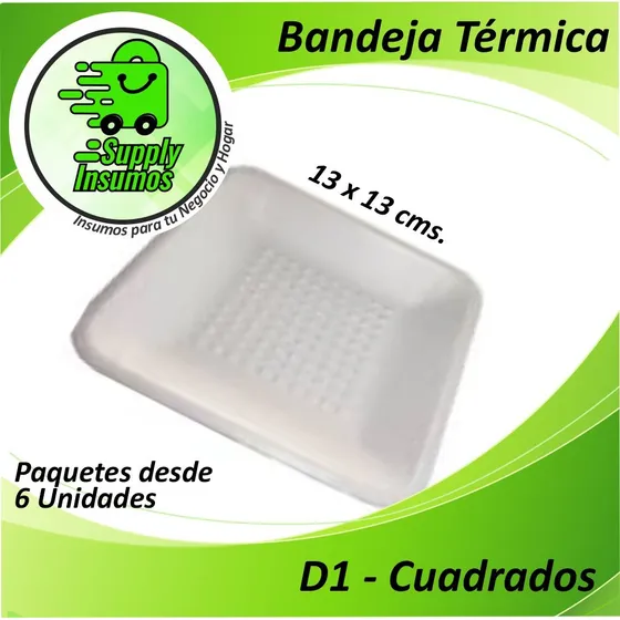 Bandejas Térmicas (anime) Cuadradas 13 X 13 Cms