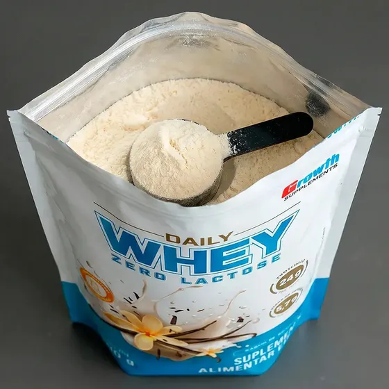 Daily Whey Protein Zero Lactose 800g Growth Supplements Baunilha
