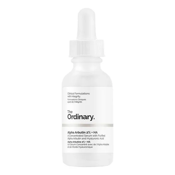 Sérum Alpha Arbutin 2% + HA The Ordinary día/noche para todo tipo de piel de 30mL/30g 30+ años