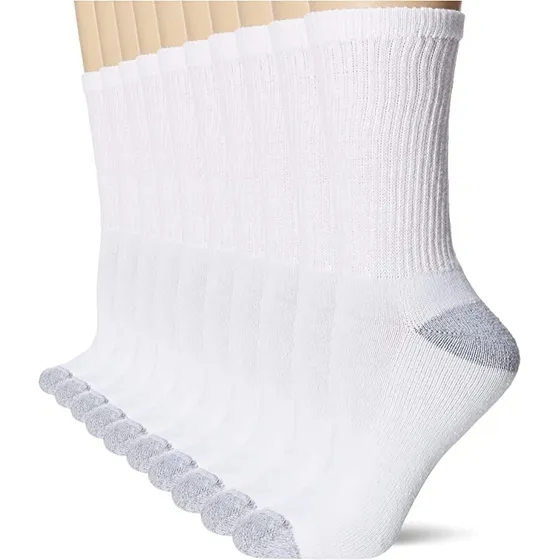Medias Blancas - Fruit Of The Loom - Crew - 6pares - Mujer