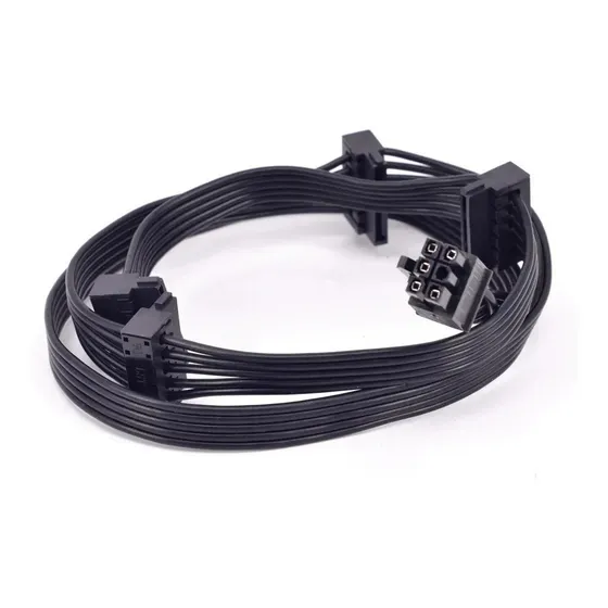 Cabo Compatível Fonte Modular Corsair Molex 4pin E Sata 4pin