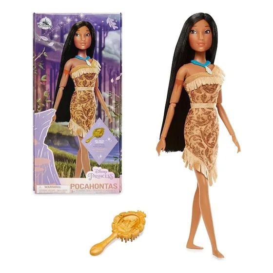 Pocahontas Muñeca 29cm Princesa Con Cepillo Disney Store