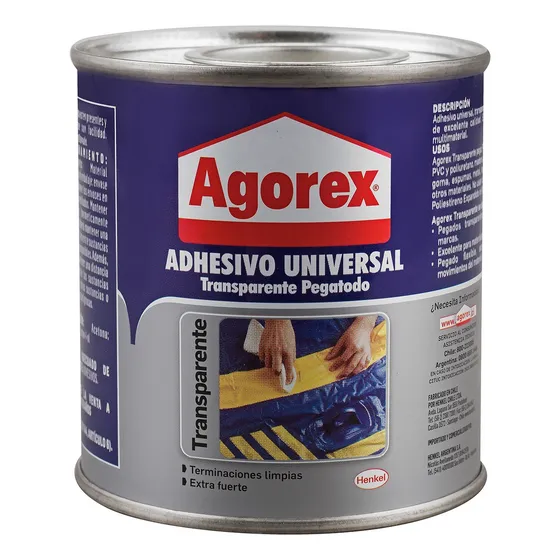 Pegamento Adhesivo De Contacto Transparente Agorex 240 Ml
