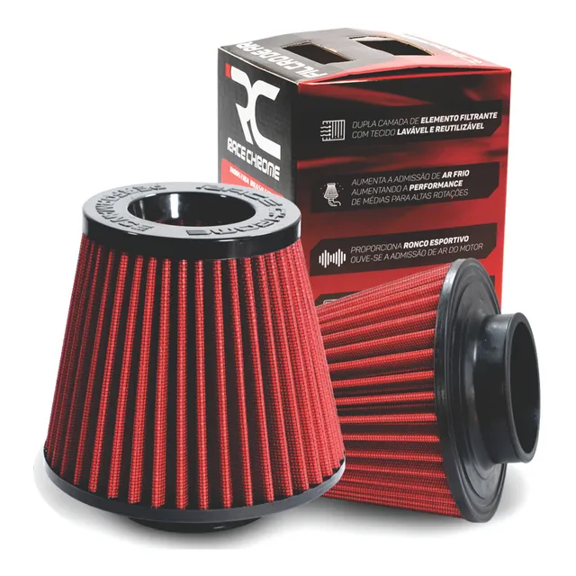 Filtro Esportivo Cônico Duplo Fluxo Univ. Intake Ds3 Rs Gti