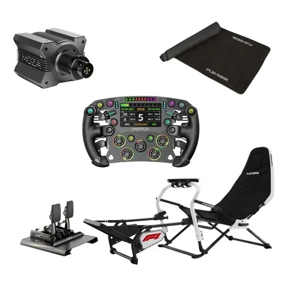 Moza R12 + Volante Fsr2 + Pedales Crp2 + Playseat Challenge
