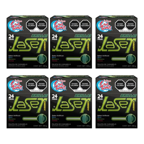 Paleta Laser Palito Luminoso Brilla Neon Glow  144 Pzs