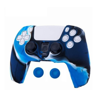 1 Capa Protetora De Silicone P/ Controle Ps5 +1 Par Grips 1 Capa Protetora De Silicone P/ Controle Ps5 +1 Par Grips