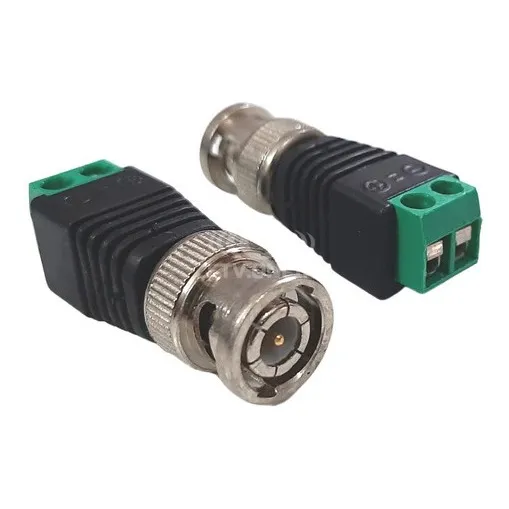 100 Conectores Bnc Macho Borne Parafuso P/ Camera De Cftv