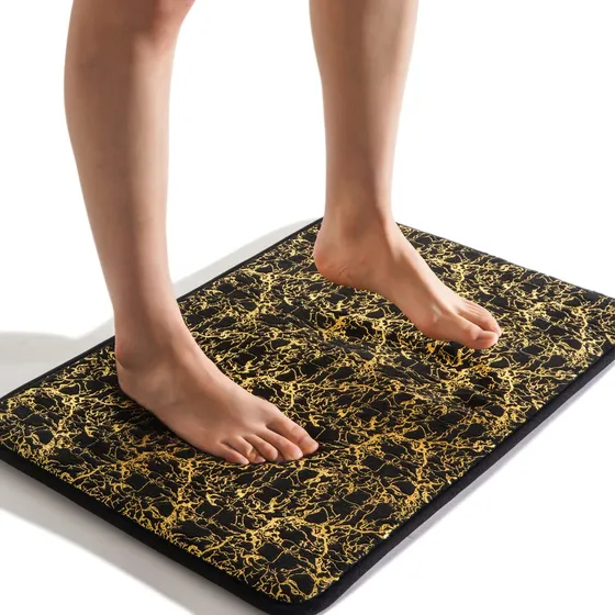 Alfombra Baño Espuma Viscoelastica Color Negro Decoracion 16