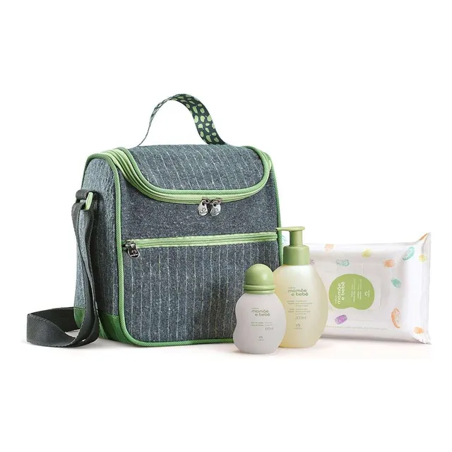 Conjunto Natura Mamãe E Bebê Com Frasqueira
