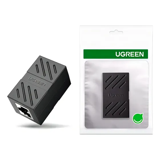 Adaptador Ugreen Extension Rj45 Cat7 Cat6 Cat5e Black | Cuotas sin interés
