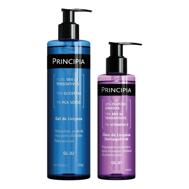 Principia Kit Limpeza Profunda Pele Sensível Gl-02 + Ol-01 Dia/noite