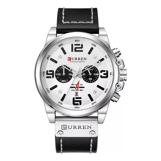 Reloj De Cuero De Lujo Curren Para Hombre Chronograph 8314 A