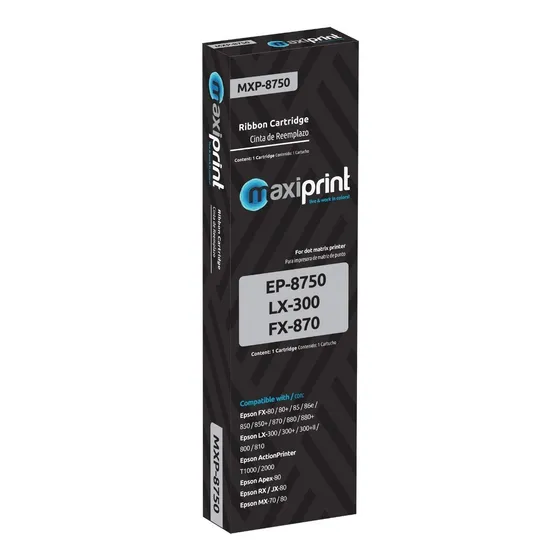 Cinta Epson Maxiprint Epson 8750 Lq300 /lq350 /lx350 /lx300