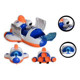 Brinquedo Nave Foguete C Astronauta Missão Espacial Fricção Brinquedo Nave Foguete C Astronauta Missão Espacial Fricção