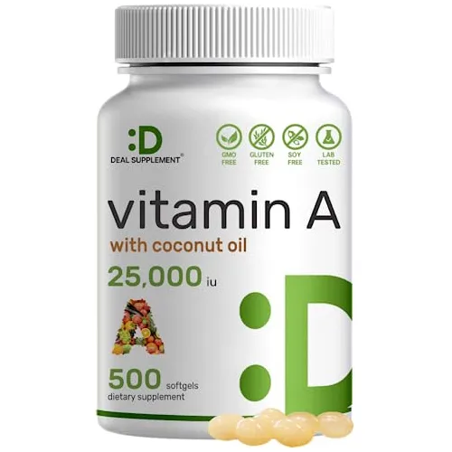 Tratar Suplemento De Alta Potencia Vitamina A 25000 4xl3o