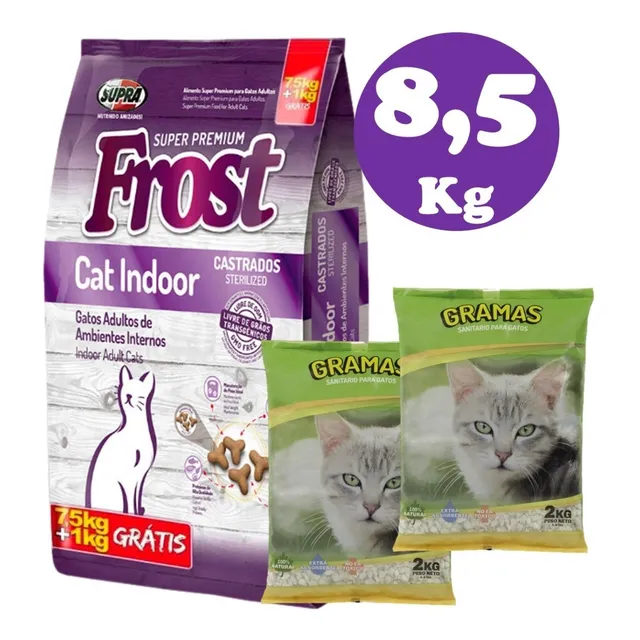 Frost Cat Indoor Gato Adulto 8.5kg Sabor Mix Bolsa