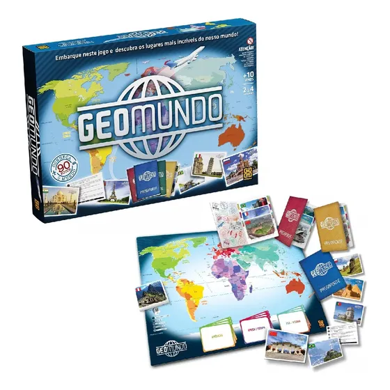 Jogo De Tabuleiro Geomundo Grow 03446 - Português