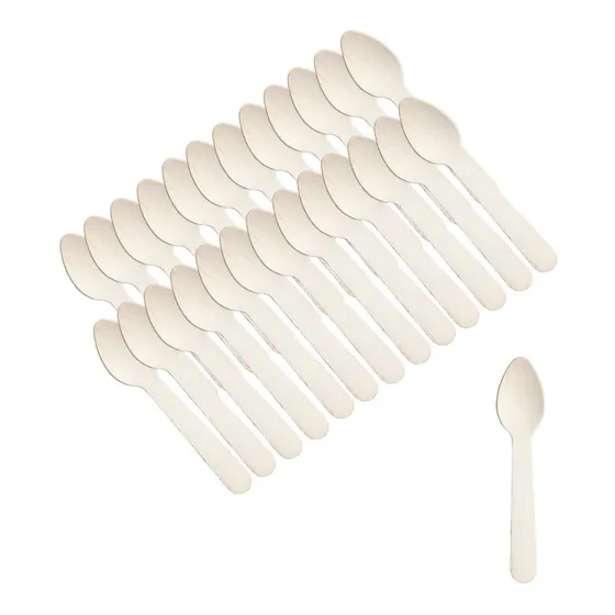 X100 Cucharas Postres Cucharas Desechables Cucharas Helado
