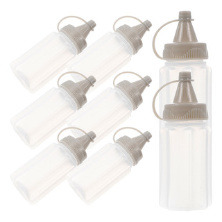 Botellas De Plástico Para Exprimir Salsas, 8 Unidades Botellas De Plástico Para Exprimir Salsas, 8 Unidades
