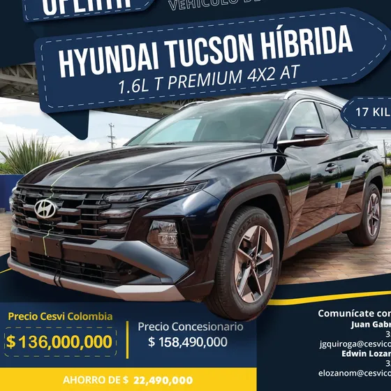 Hyundai Tucson 2027 1.6l T Premium 4x2