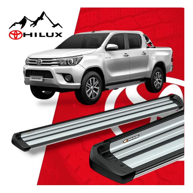 Estribo De Toyota Hilux Kavak Aluminio 4puertas 2006-2018