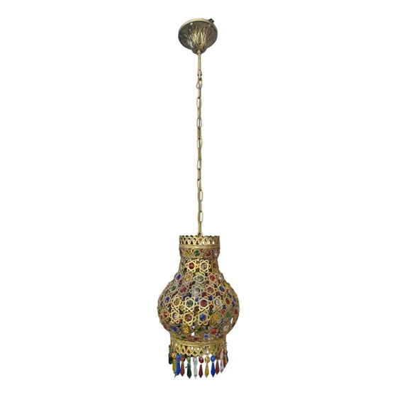 Lampara Colgante Cristales De Color  Estilo Oriental Turco