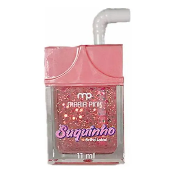 Gloss Labial Suquinho Maria Pink Mini 11ml Personalizado