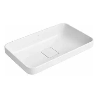 Cuba De Sobrepor Retangular Deca Banheiro Pia L.23050.17 Branco Brilhante