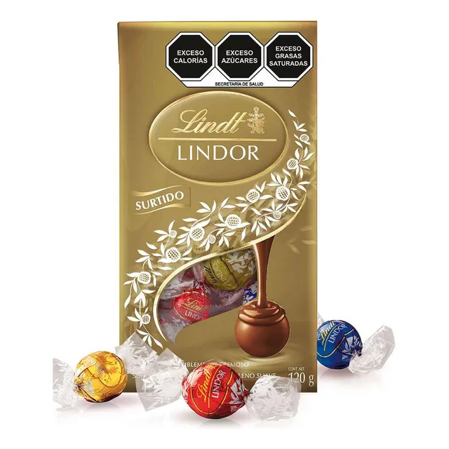 Lindt LINDOR Trufas de Chocolate Surtido Bolsa 120g