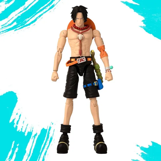 Portgas D Ace One Piece Figura Original Anime Heroes Bandai